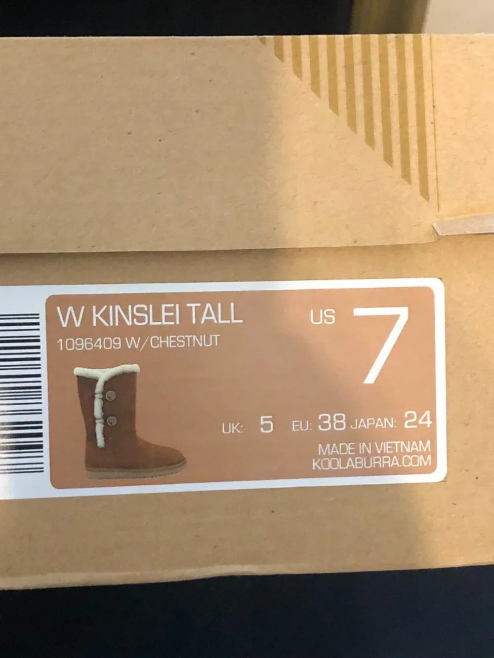 Koolaburra by Ugg Kinslei Tall Chestnut Suede Boots Size 7